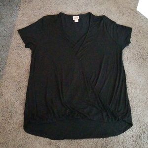 Mossimo Black Criss Cross Top
